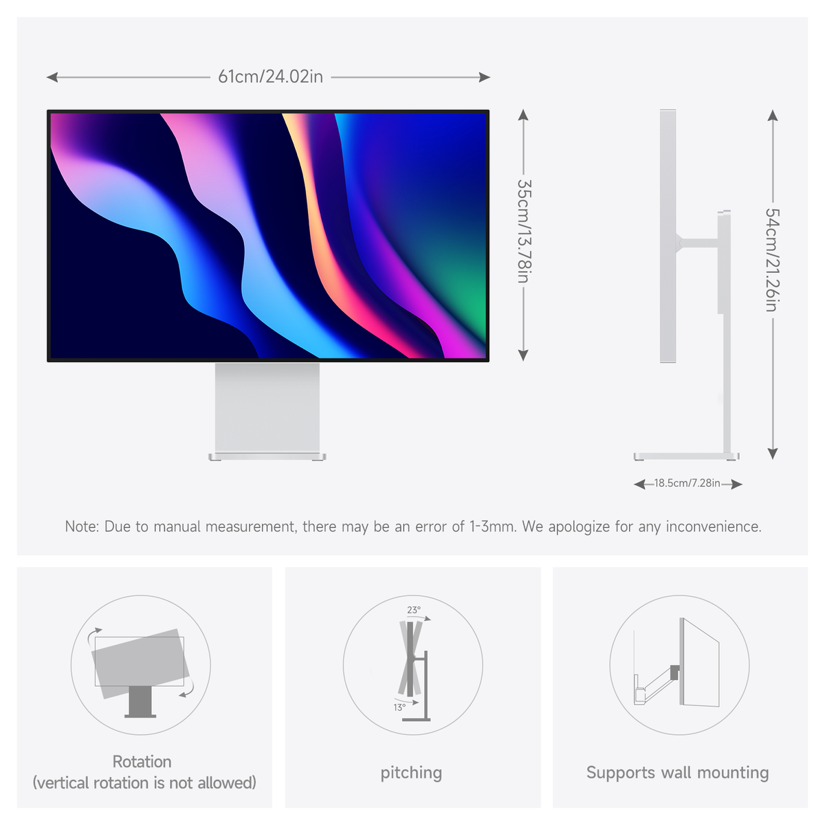 Fynoix 27-inch 4K gaming monitor with Nano IPS Black panel: 144Hz, 1ms, 99% DCI-P3, Delta E<1.5. USB-C 65W reverse charging. HDMI 2.1 & DP 1.4.