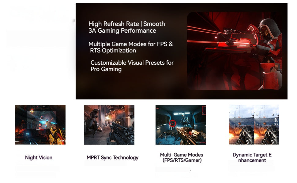 Fyniox27 Inch 4K 144Hz Monitor for MacBook Pro, Nano IPS Black ΔE≤1.5 99% DCI-P3, Thunderbolt 65W Type-C HDMI 2.1, 1ms FreeSync/G-Sync, Height Adjustable Pivot,,VESA Mountable
